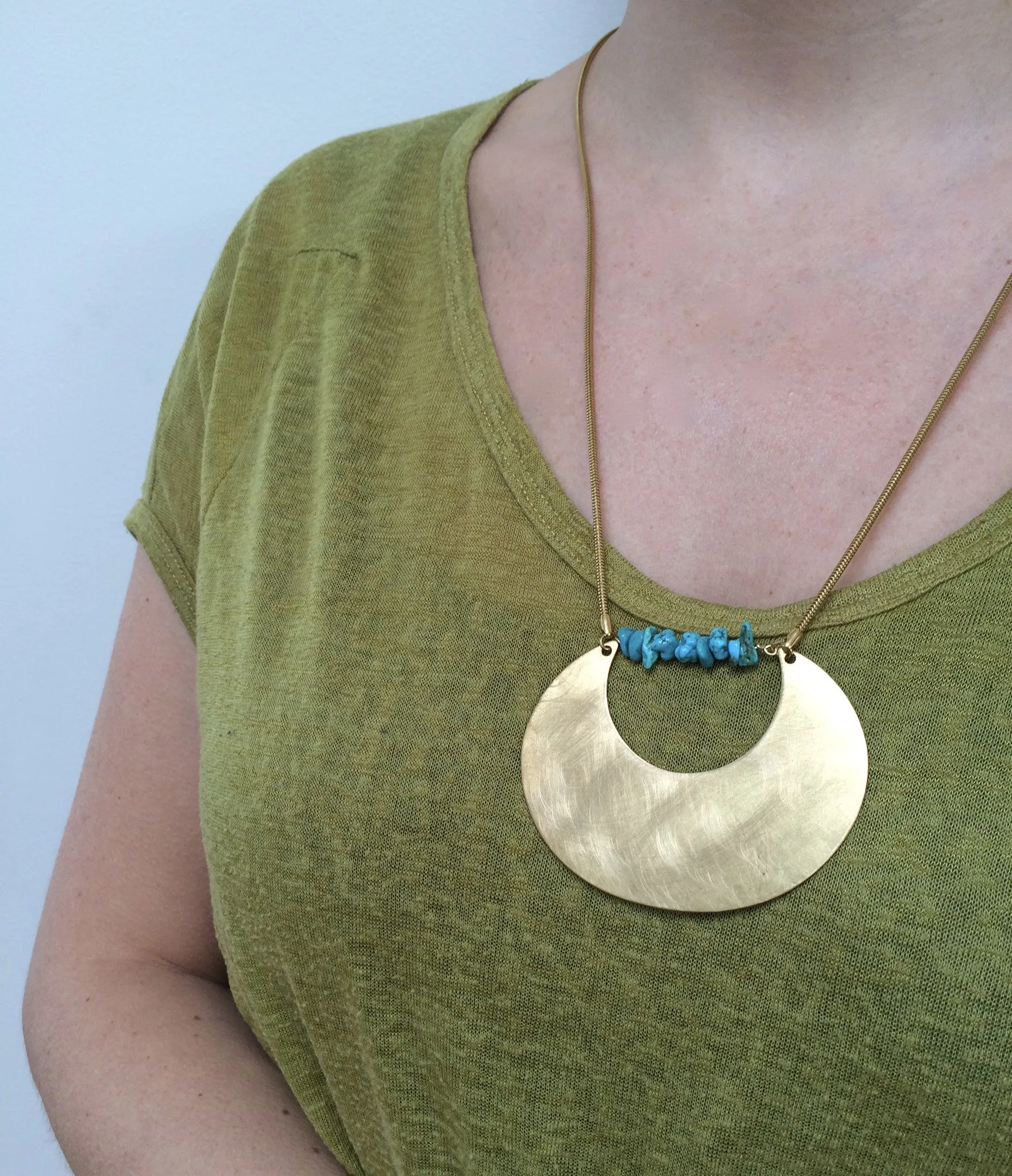 Open Moon Necklace