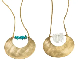 Open Moon Necklace
