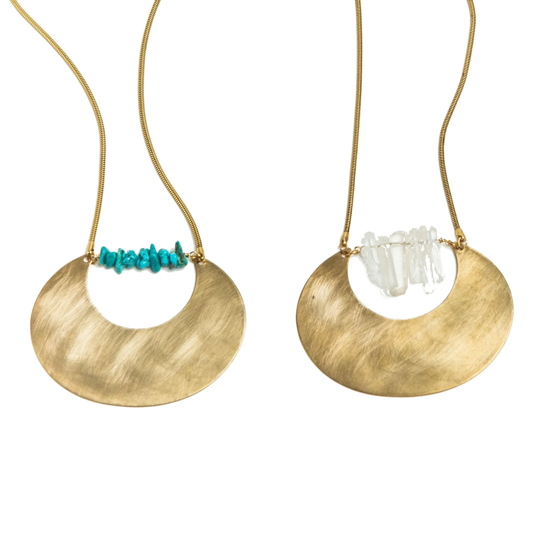 Open Moon Necklace