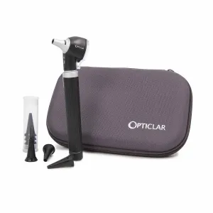 Opticlar - Pocket Otoscope Set -  AA Battery, Zip Case