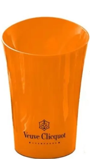 Orange Champagne Flute & Ice Bucket Set