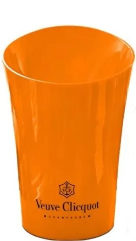 Orange Champagne Flute & Ice Bucket Set