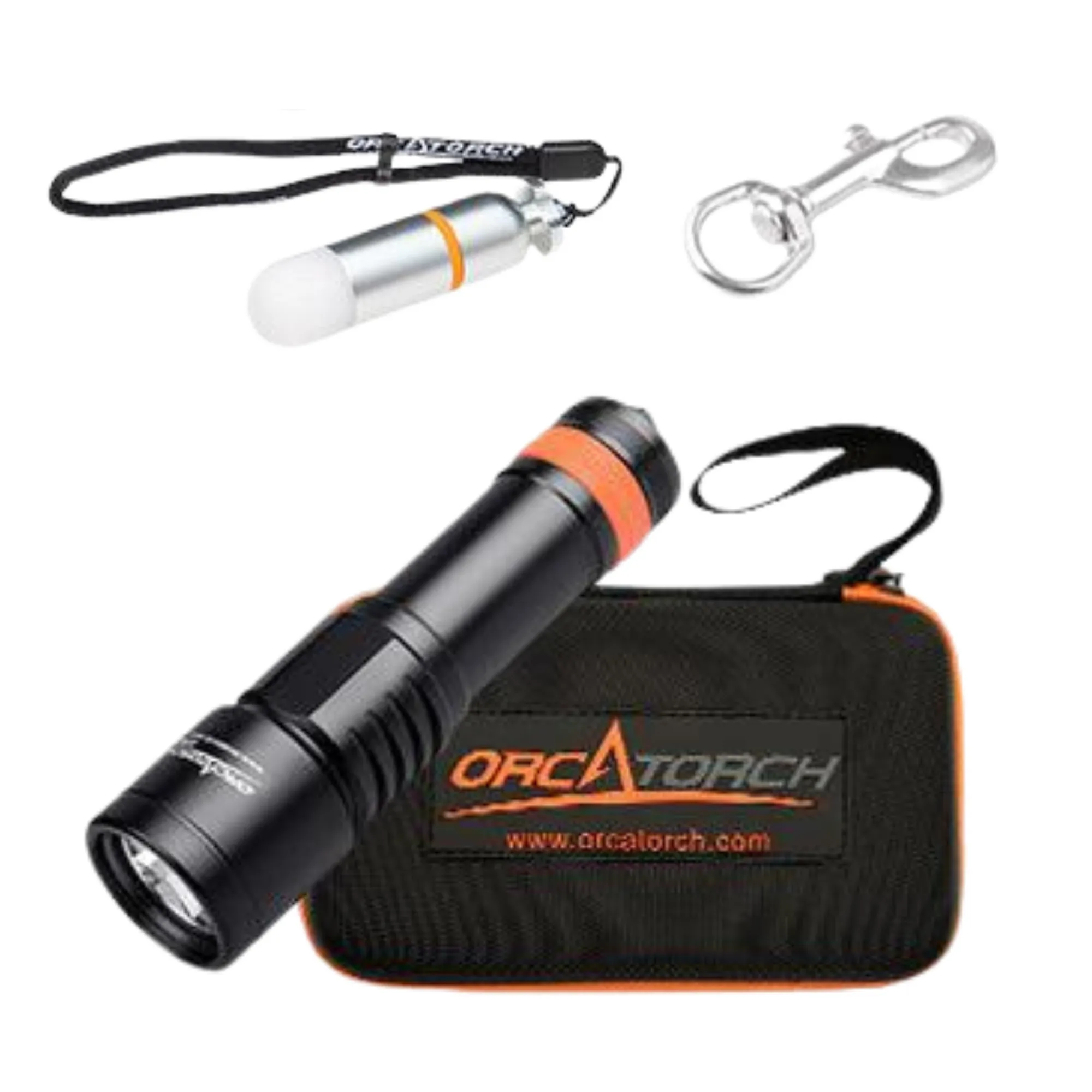 OrcaTorch D630 V2.0 Dive Torch with Carry Case Gift Set