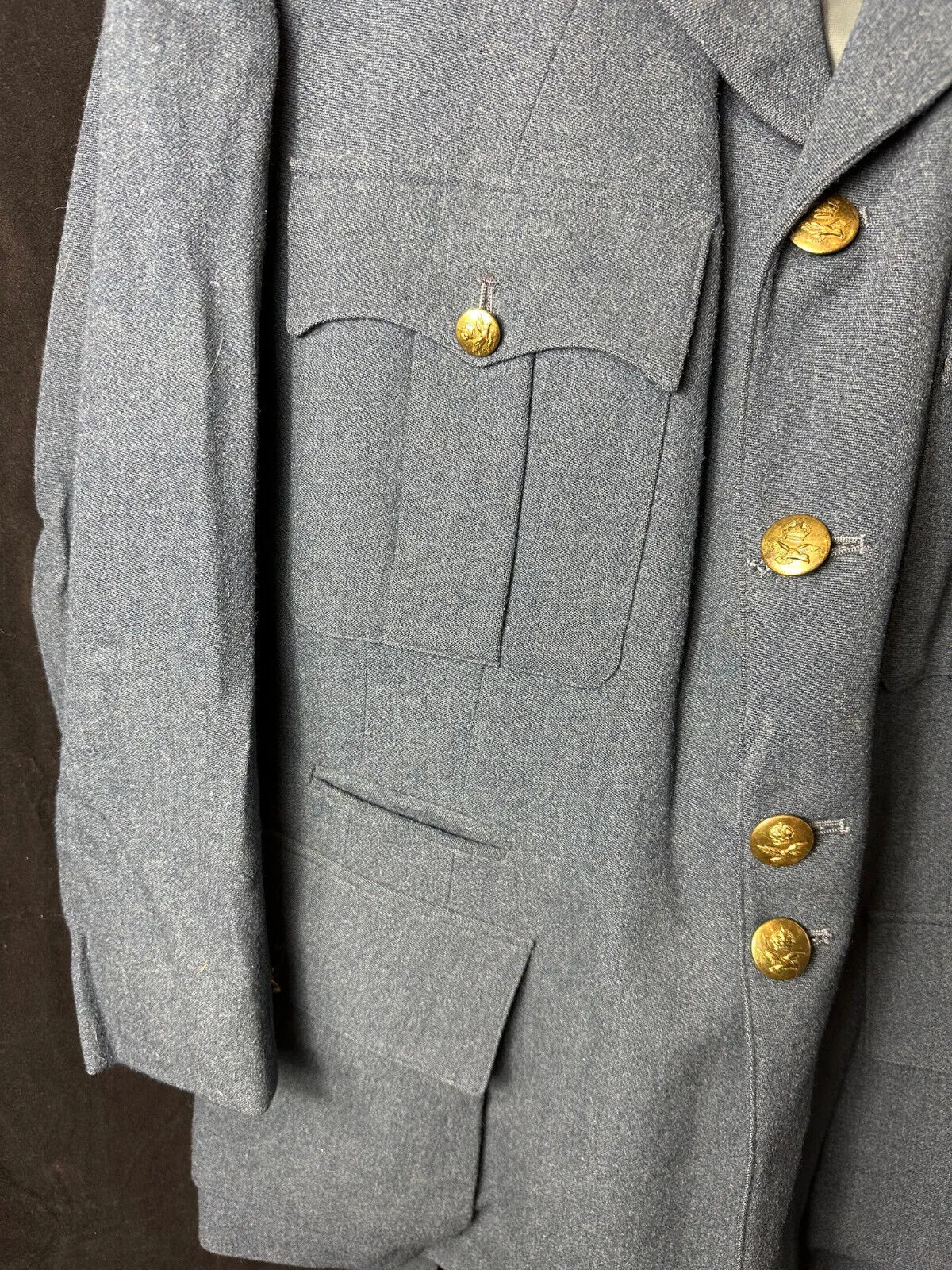 Original British RAF Airmen 4 Pocket Dress Jacket - 34" Chest