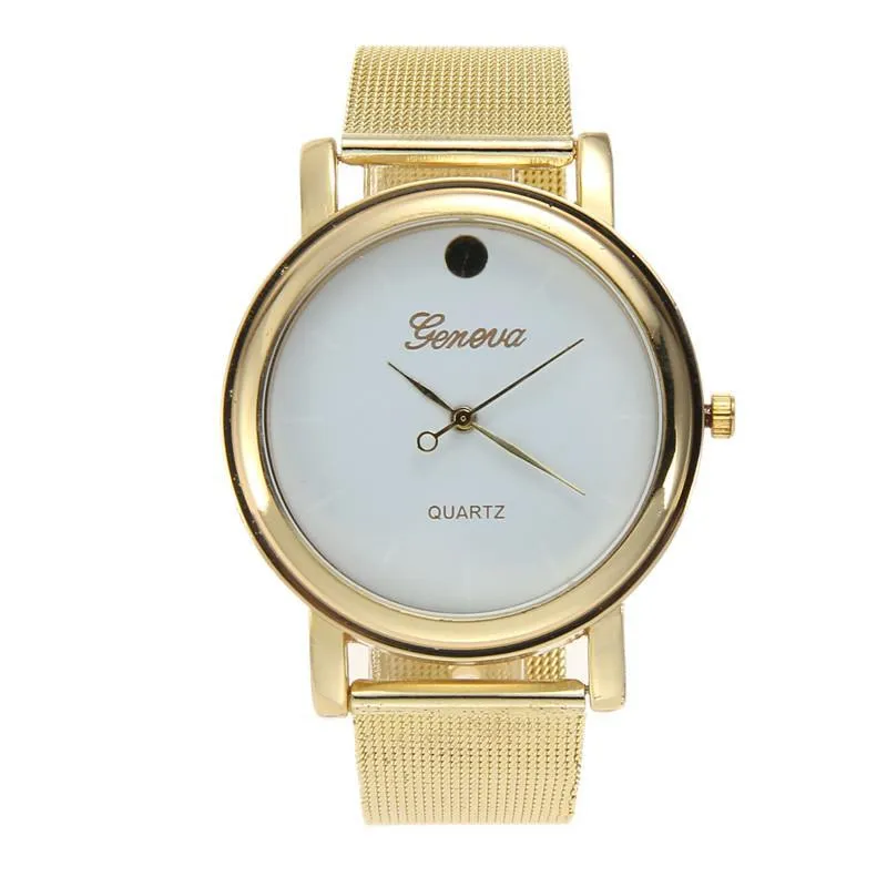Original Geneva Womens Classic Gold Tone Analog Watch