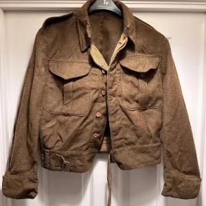 Original WW2 British Army Battledress Jacket Blouse - 43" Chest - 1939