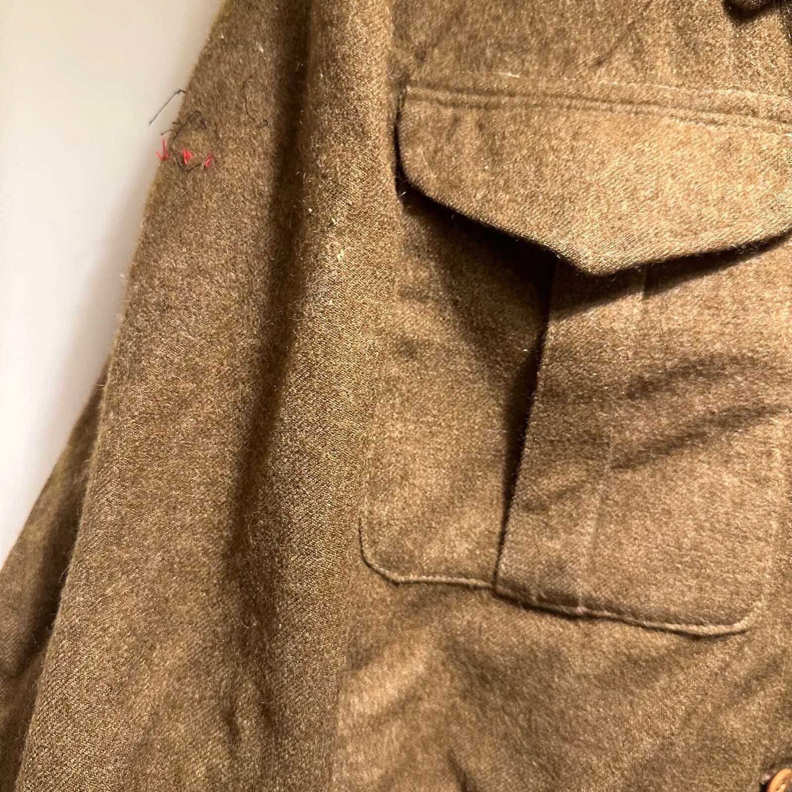 Original WW2 British Army Battledress Jacket Blouse - 43" Chest - 1939