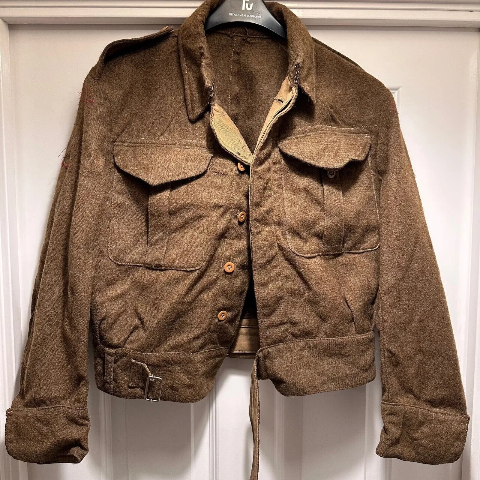 Original WW2 British Army Battledress Jacket Blouse - 43" Chest - 1939