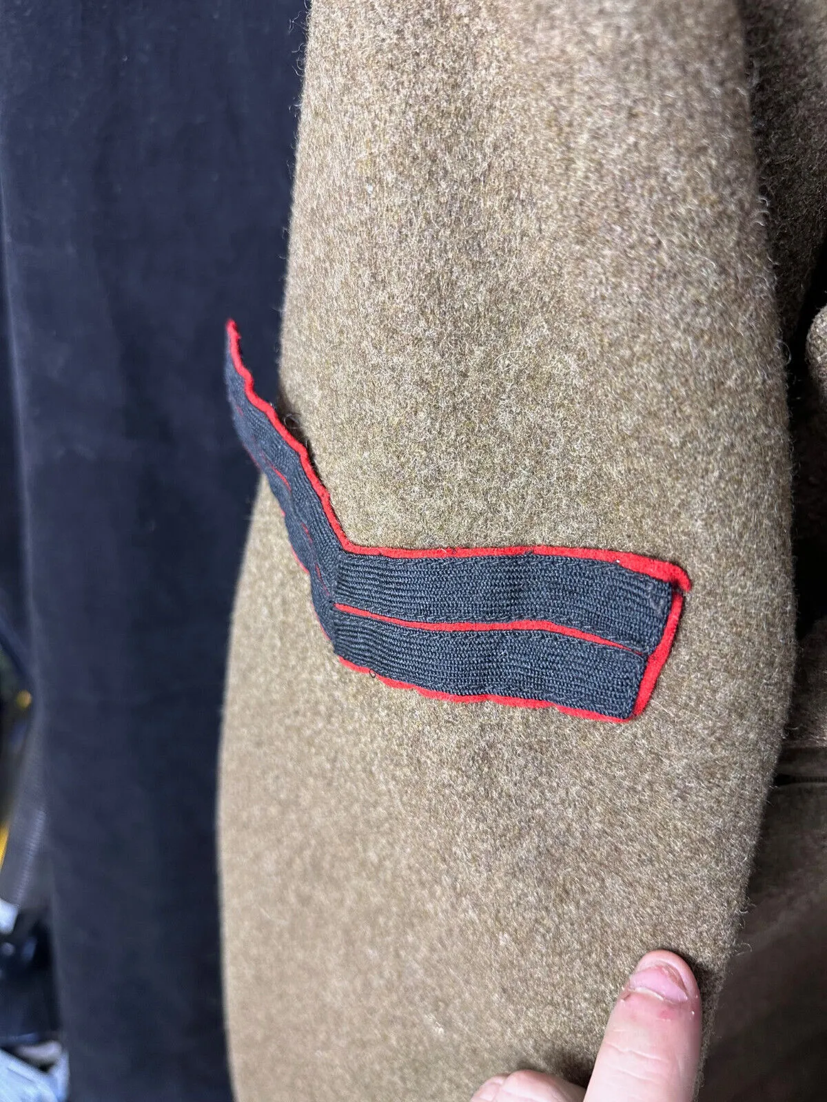 Original WW2 British Army Soldiers Greatcoat - US MADE - 1943 Dated Lend Lease