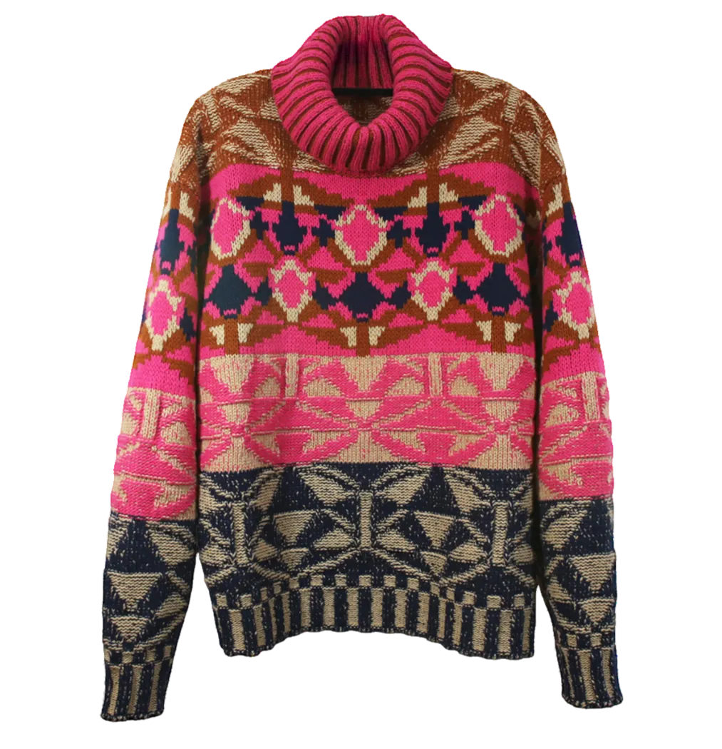 OSTIA TURTLE NECK CHUNKY SWEATER