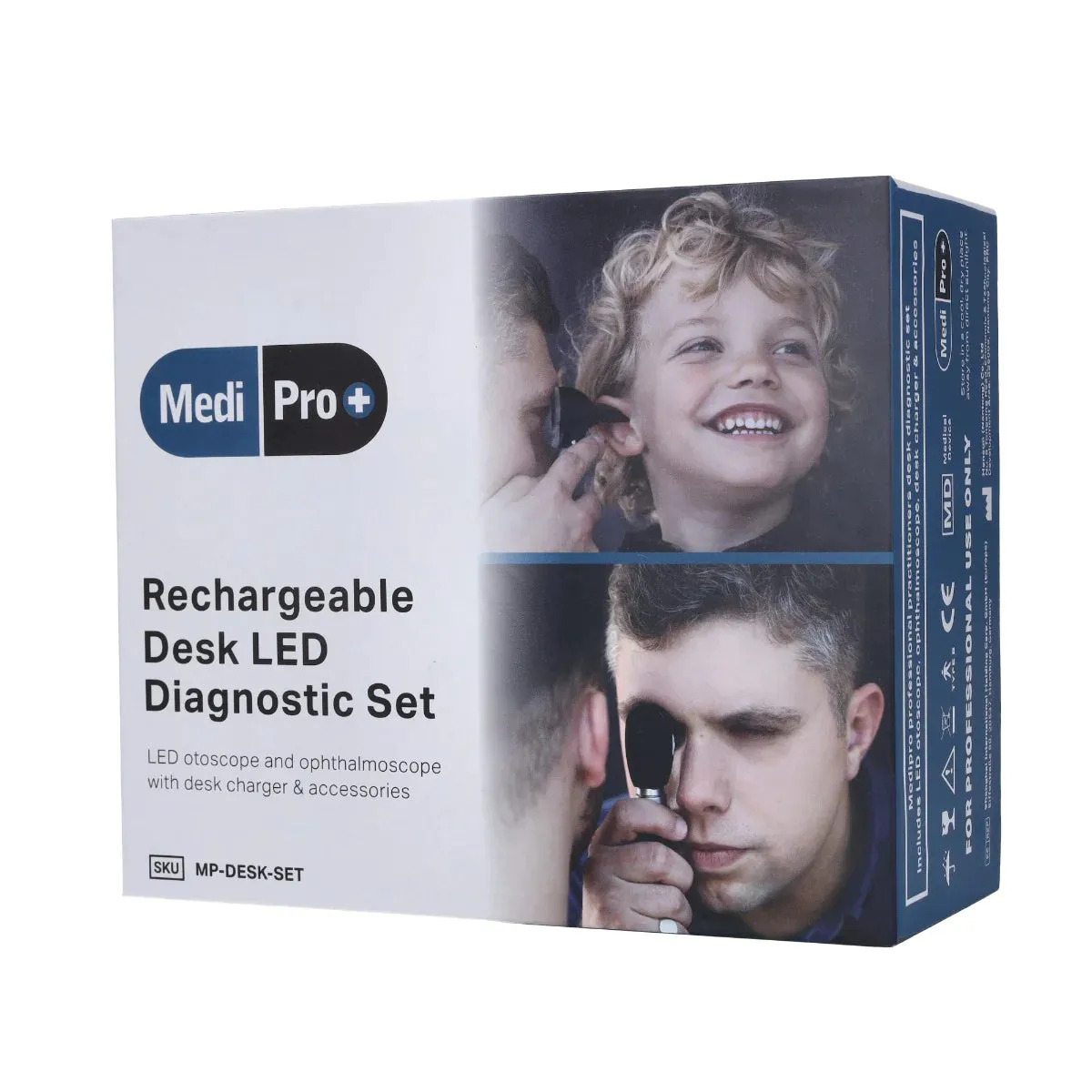 Otoscope & Ophthalmoscope Desk Set - Rechargeable