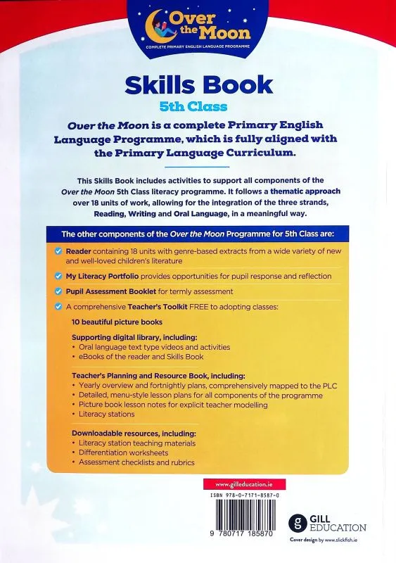 Over The Moon - 5th Class - Skills Book and My Literacy Portfolio Set
