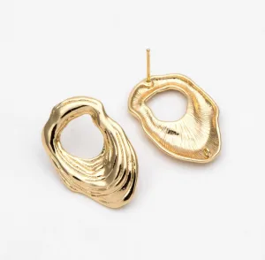OYSTER HOLLOW DROP EARRINGS