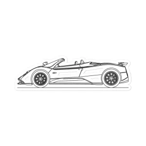Pagani Zonda S Roadster Silhouette Sticker