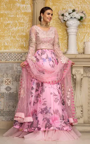 Pakistani Digital Printed Lehnga Choli #Y6181