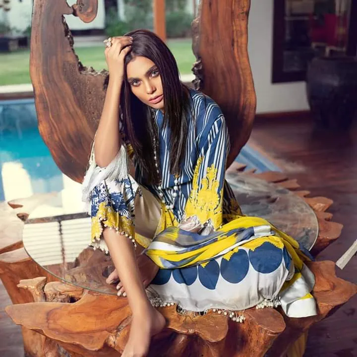 Pakistani Eid Lawn Dress for Women #M0067