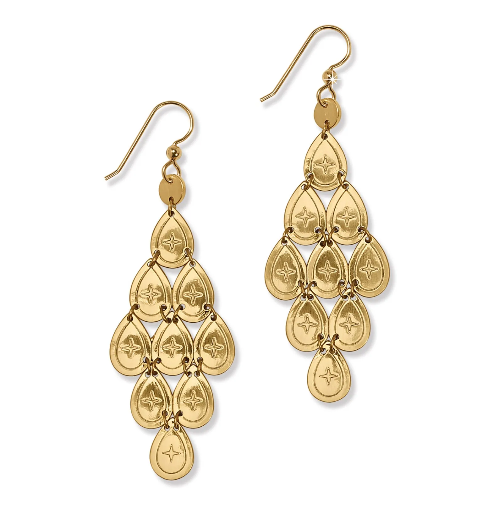 Palm Canyon Teardrop Gold French Wire Earring
