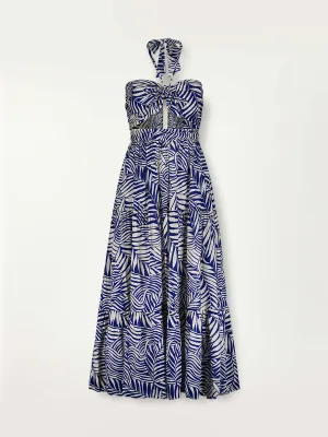 Palm Leaf Cutout Dress