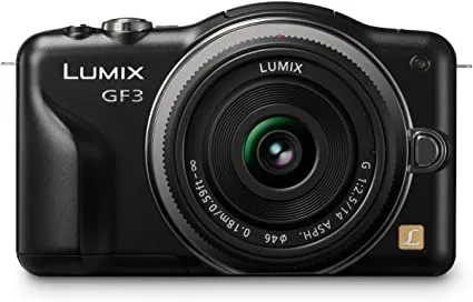 Panasonic Lumix DMC-GF3 Digital Camera with 14mm Lens (Black)