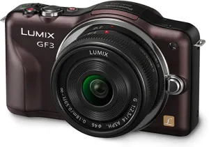 Panasonic Lumix DMC-GF3 Digital Camera with 14mm Lens (Brown)