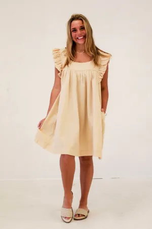 Party Pursuit Mini Dress in Vanilla