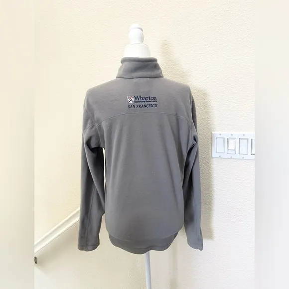 Patagonia Full Zip Fleece Jacket University of Penn Wharton School gray size S