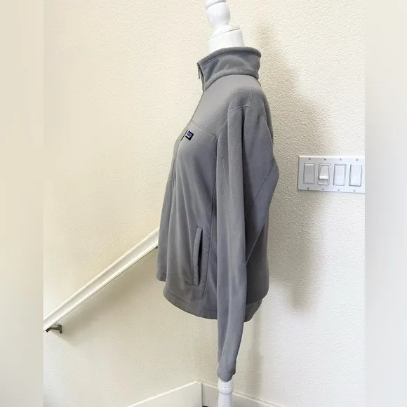 Patagonia Full Zip Fleece Jacket University of Penn Wharton School gray size S