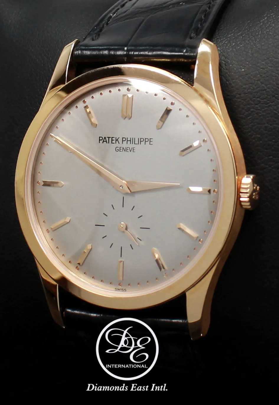 Patek Philippe Calatrava 5196R 37mm 18K Rose Gold Gray Dial Manual Watch BOX/PAPERS