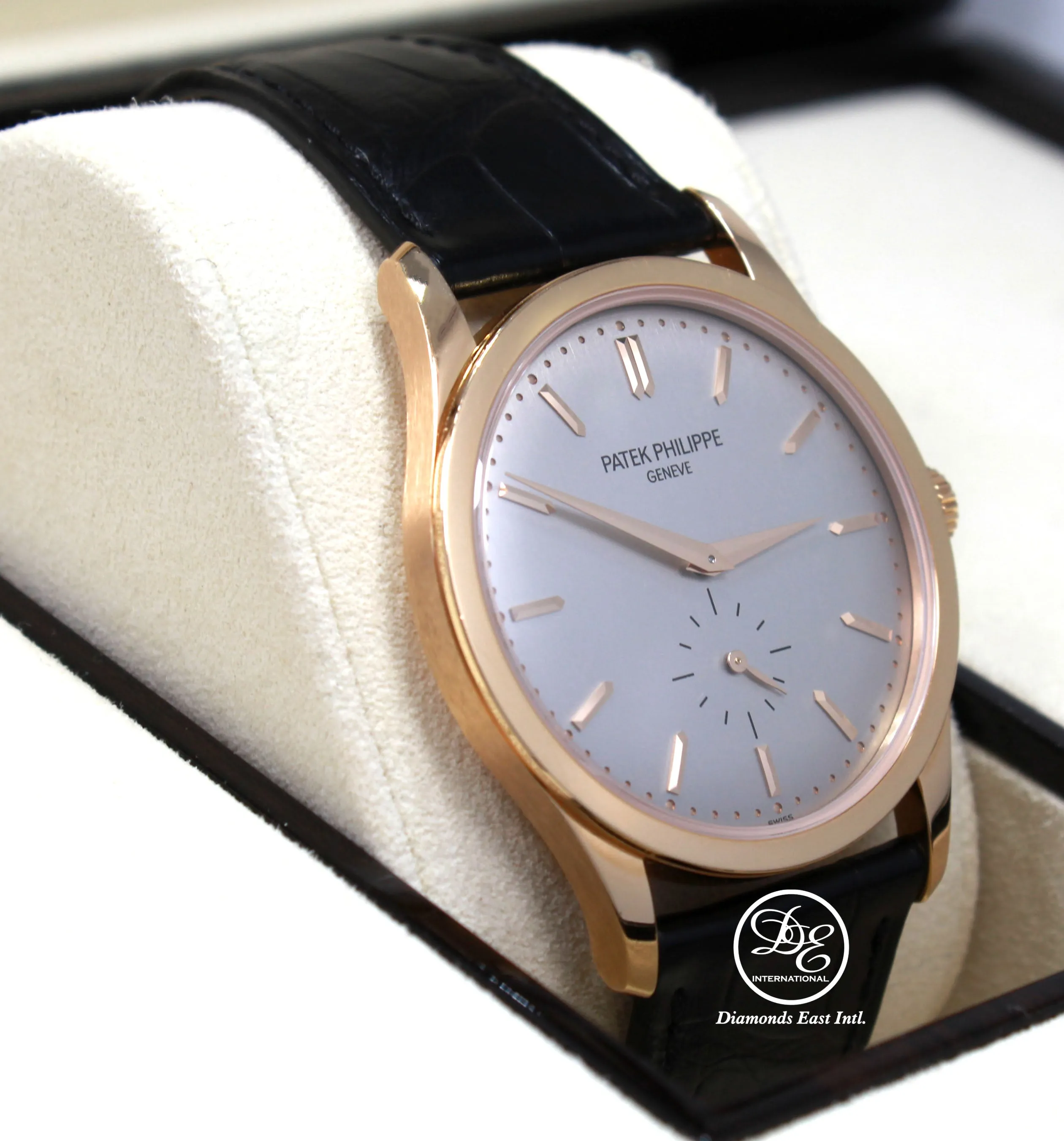 Patek Philippe Calatrava 5196R 37mm 18K Rose Gold Gray Dial Manual Watch BOX/PAPERS