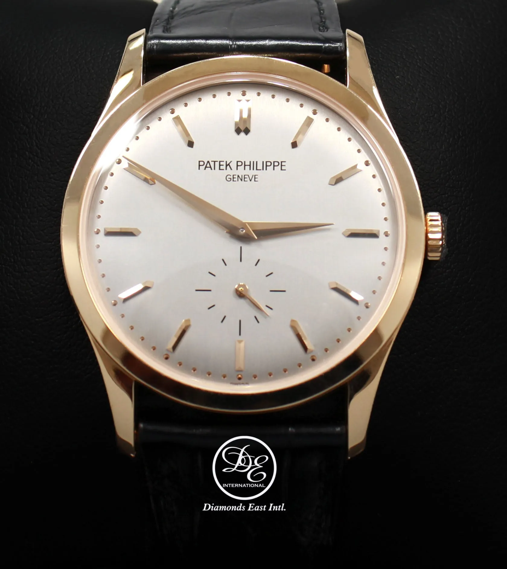 Patek Philippe Calatrava 5196R 37mm 18K Rose Gold Gray Dial Manual Watch BOX/PAPERS