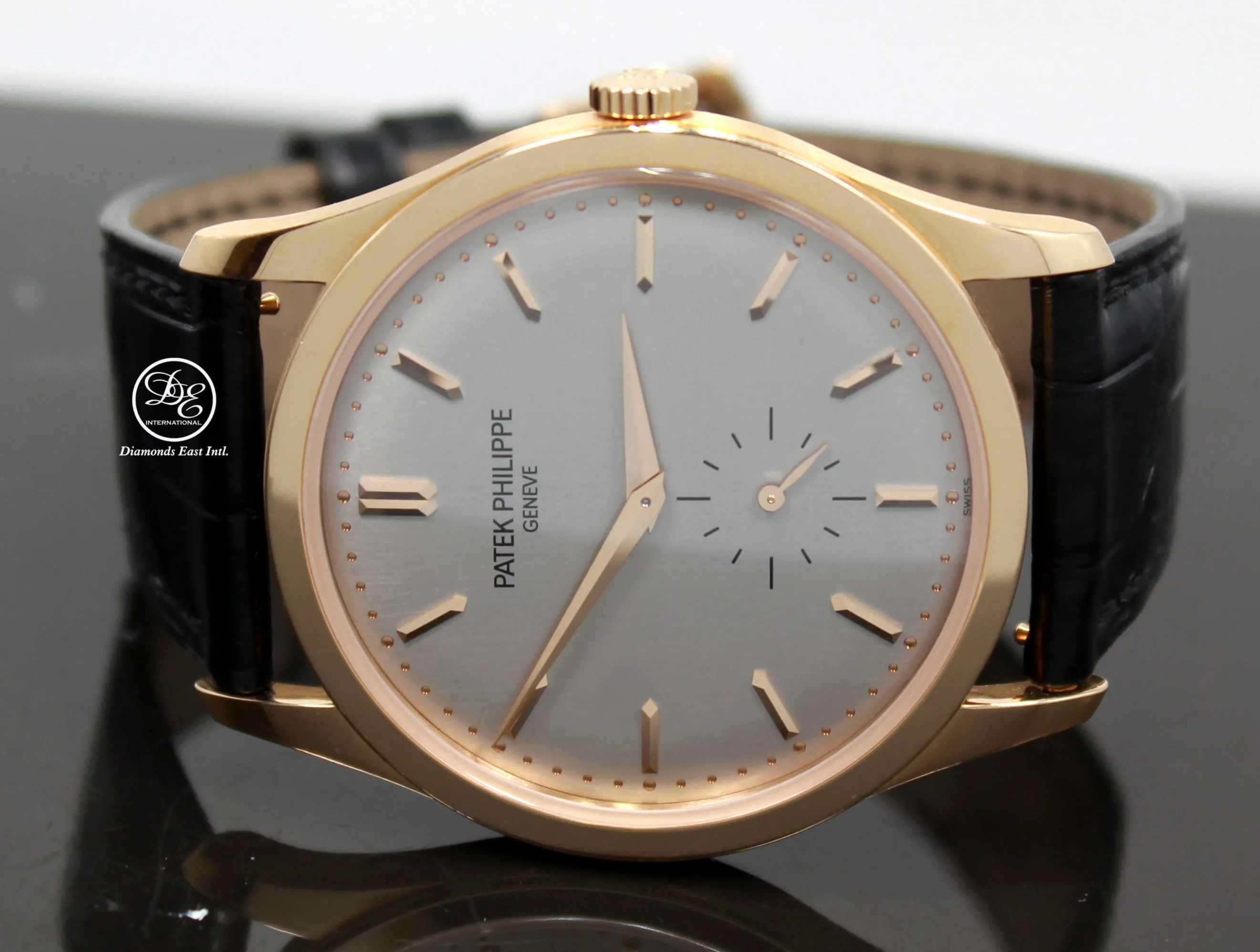 Patek Philippe Calatrava 5196R 37mm 18K Rose Gold Gray Dial Manual Watch BOX/PAPERS