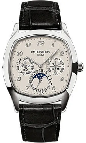 Patek Philippe - Grand Complications Perpetual Calendar Moonphase - Cushion Shaped - White Gold