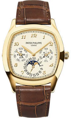 Patek Philippe - Grand Complications Perpetual Calendar Moonphase - Cushion Shaped - Yellow Gold