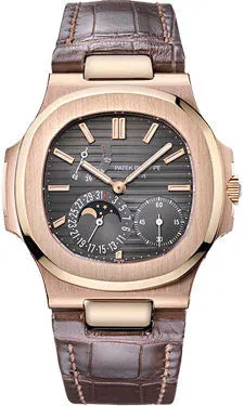 Patek Philippe - Nautilus Mens - Rose Gold - Leather