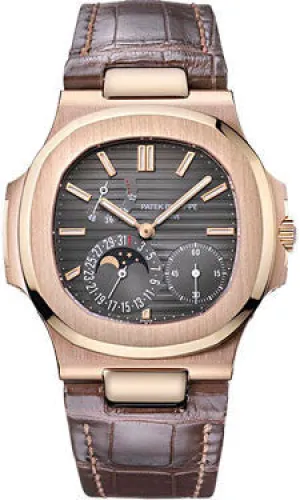 Patek Philippe - Nautilus Mens - Rose Gold - Leather