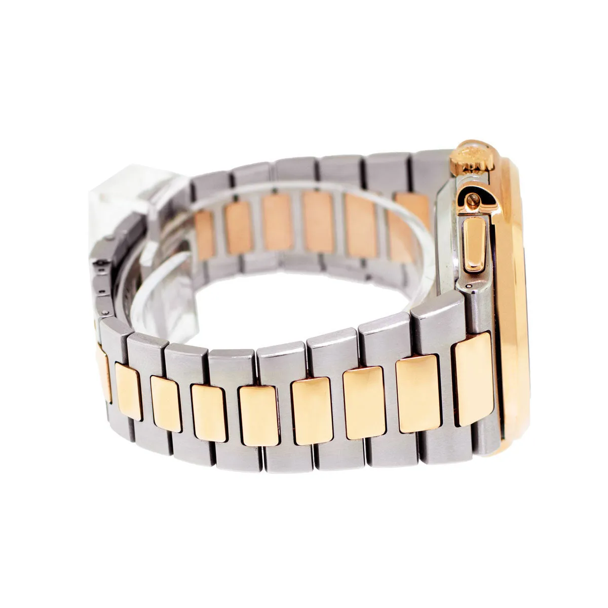 Patek Philippe Nautilus Rose Gold & Steel Blue Index Dial & Rose Gold Bezel 5980/1AR