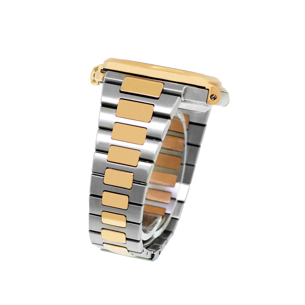 Patek Philippe Nautilus Rose Gold & Steel Blue Index Dial & Rose Gold Bezel 5980/1AR
