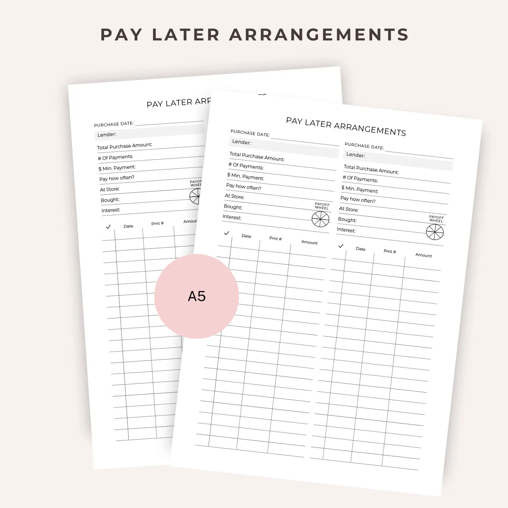 Pay later Arrangements
