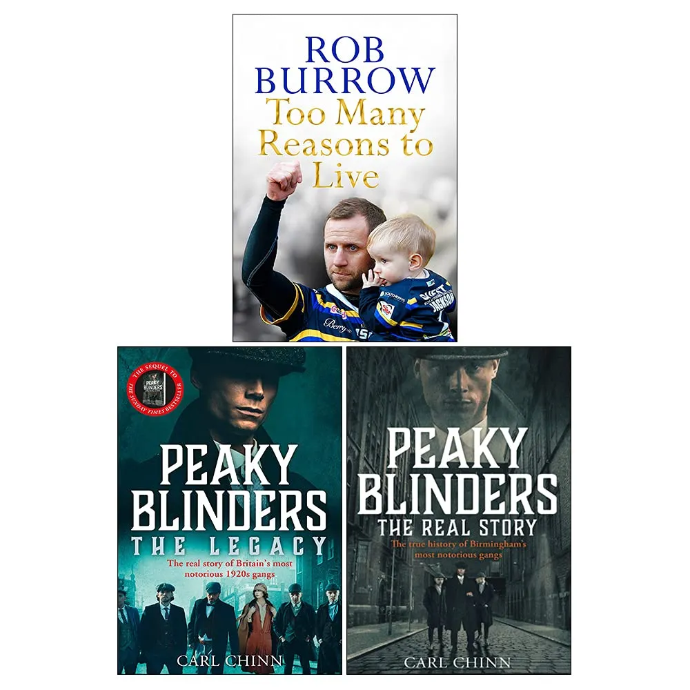Peaky Blinders: The Real Story & The Legacy, Too Many Reasons to Live 3 Books Collection Set
