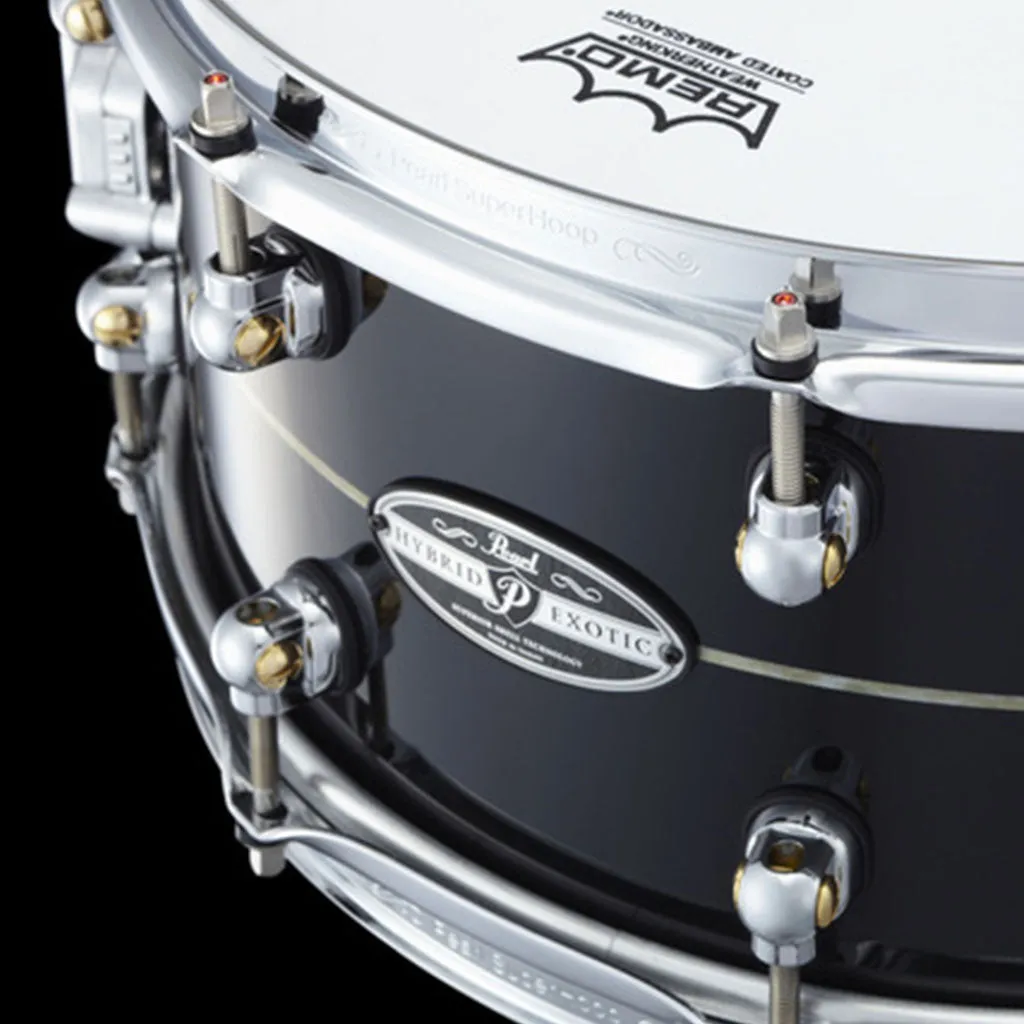 Pearl 14”x 8" Hybrid Exotic Snare Drum - Kapur w/ Fibreglass inner