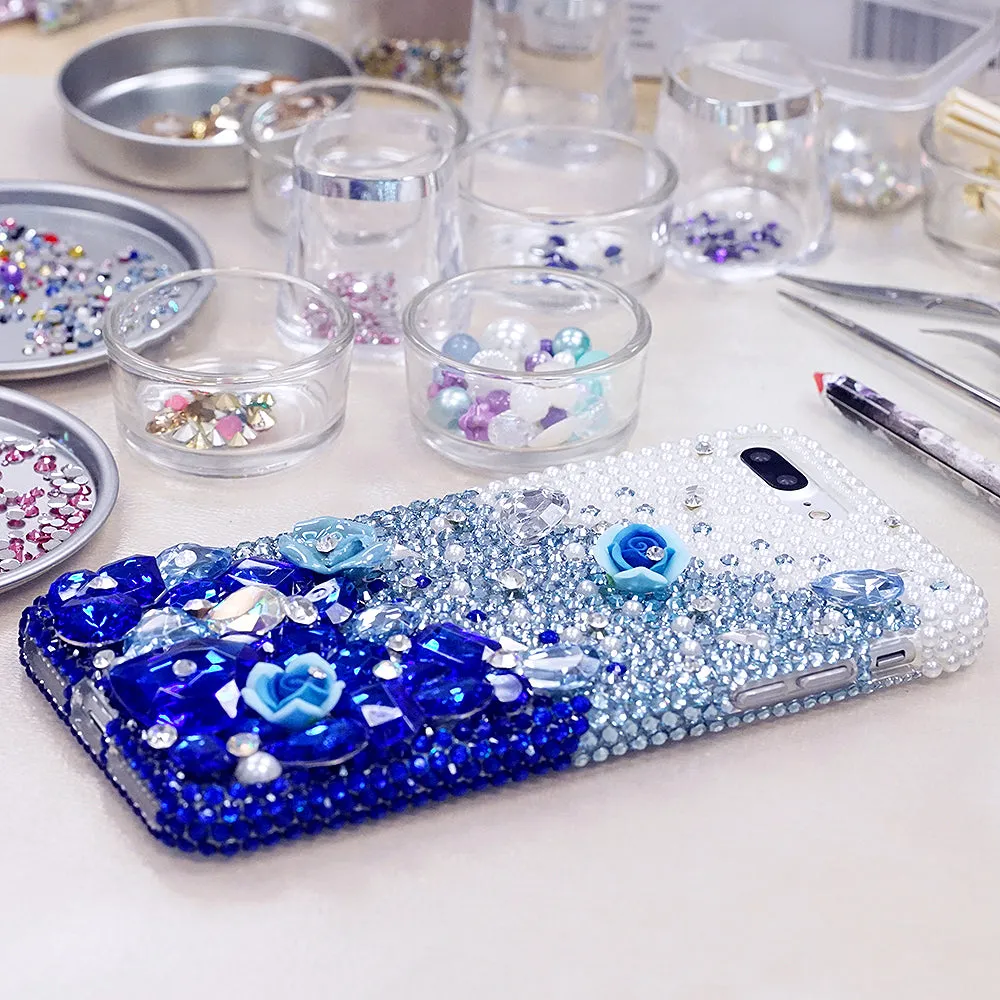 Pearls with Deep Blue Design (style 729)