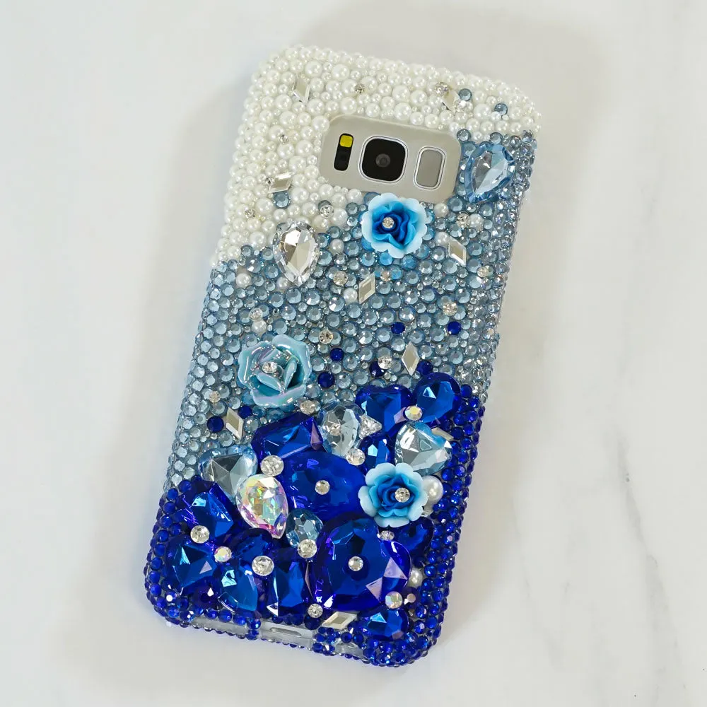 Pearls with Deep Blue Design (style 729)