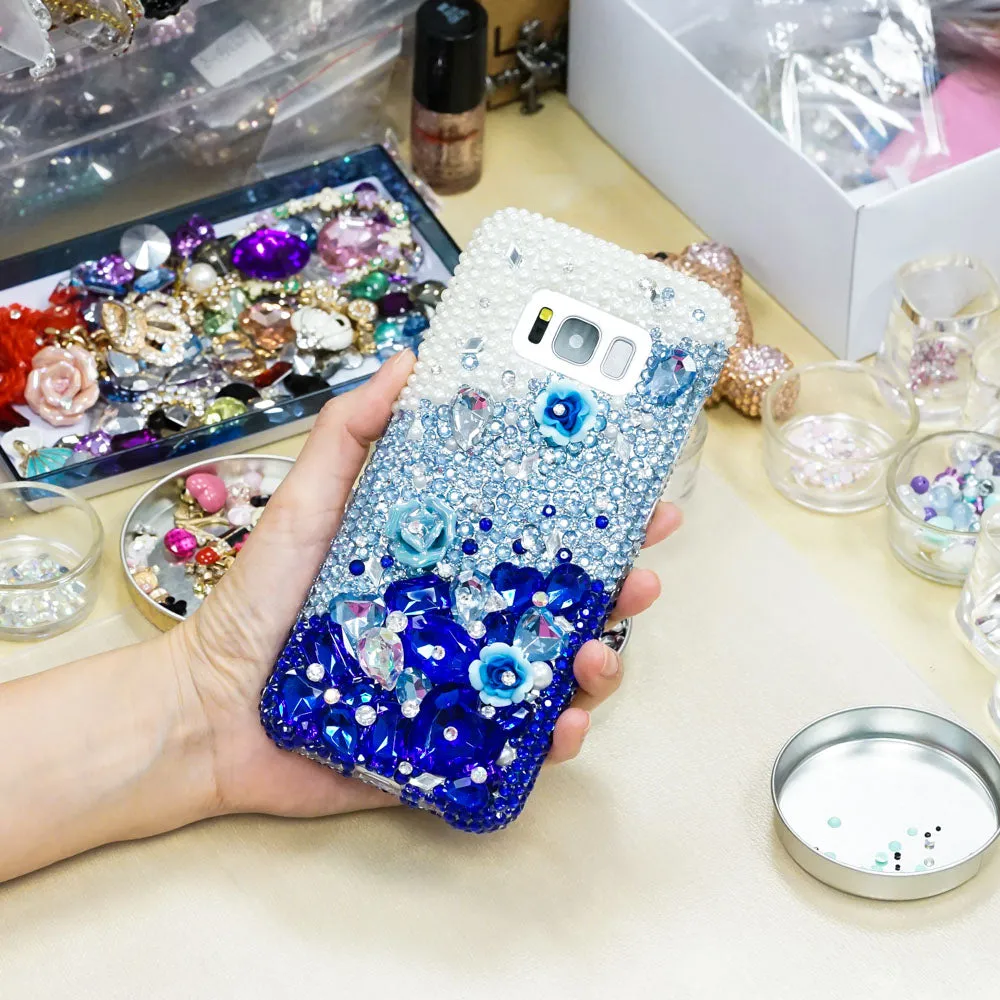 Pearls with Deep Blue Design (style 729)