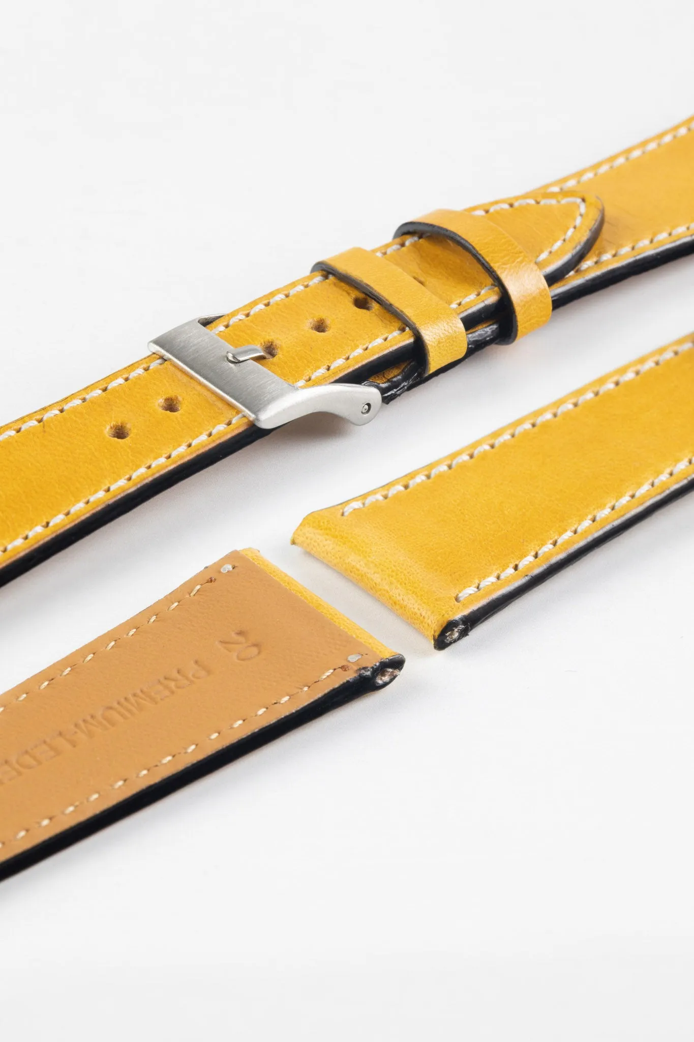 Pebro VIBRANT Genuine Leather Watch Strap in HONEY