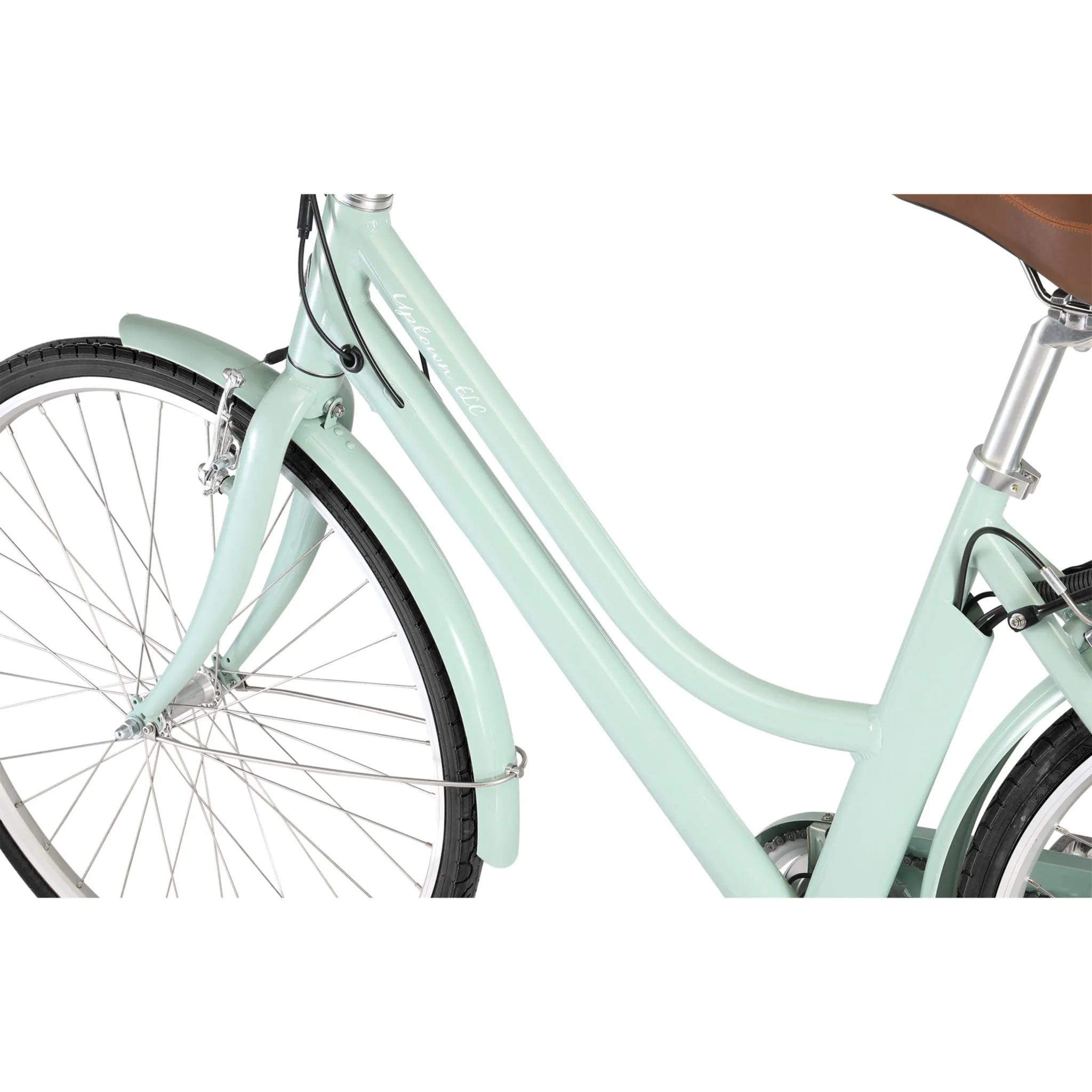 Pedal Uptown ELC Electric Cruiser Bike 374Wh Battery Sage