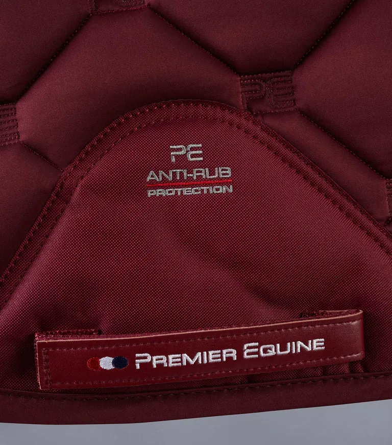 PEI Saltare Luxury Close Contact Saddle Pad - Burgundy