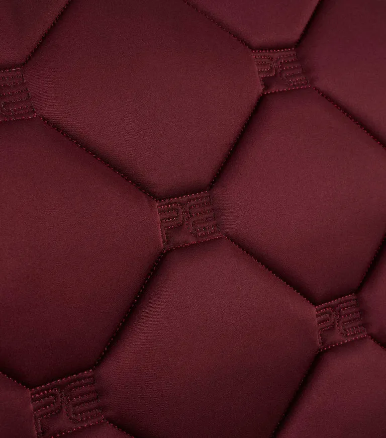 PEI Saltare Luxury Close Contact Saddle Pad - Burgundy