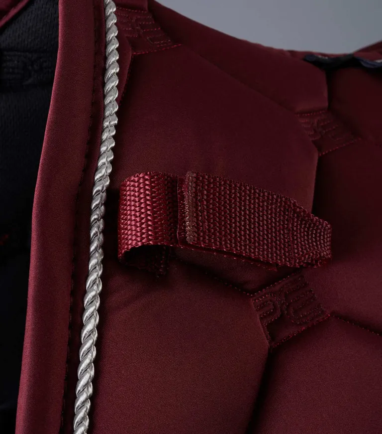 PEI Saltare Luxury Close Contact Saddle Pad - Burgundy