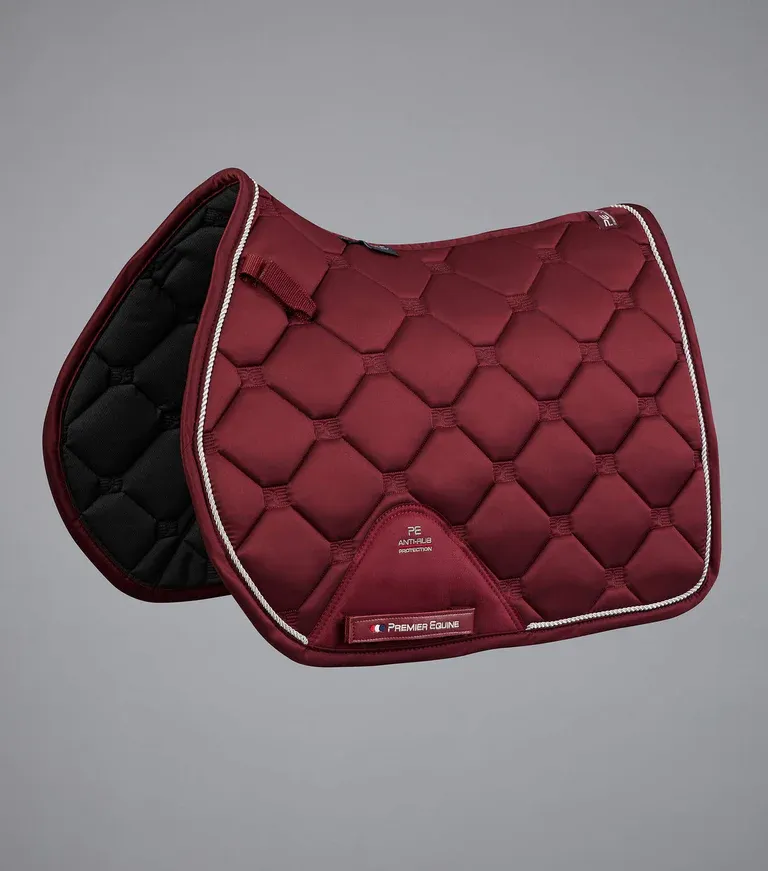 PEI Saltare Luxury Close Contact Saddle Pad - Burgundy