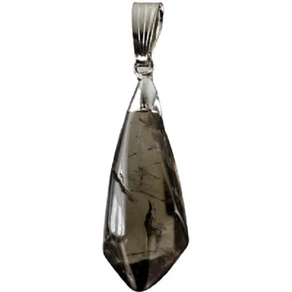 Pendant Smokey Quartz Diamond Shaped